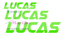 Naamsticker Lucas