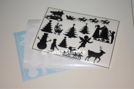 Aanvulling raamstickers Kerst A4