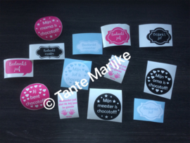 Losse sticker chocotoff