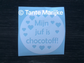 Losse sticker chocotoff