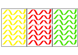 Serpentine M rood/geel/groen