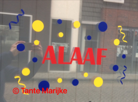 Alaaf met serpentine en confetti