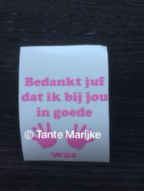 Losse sticker zeeppompje