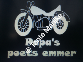 Losse sticker poets emmer vaderdag