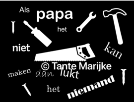 Losse sticker emmer als .... het niet kan maken dan lukt het niemand