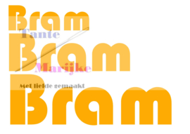 Naamsticker Bram