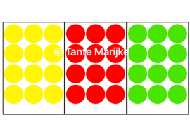 Confetti M rood/geel/groen
