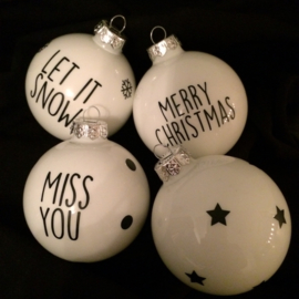 Stickers kerstballen en andere dingen