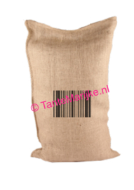 Jute zak streepjescode