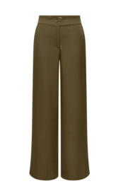 JDYDORA HW WIDE PANT PNT - olijfgroene stijlvolle wide leg broek