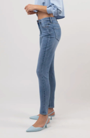 Toxik hoge taille jeansblauw H2598-2