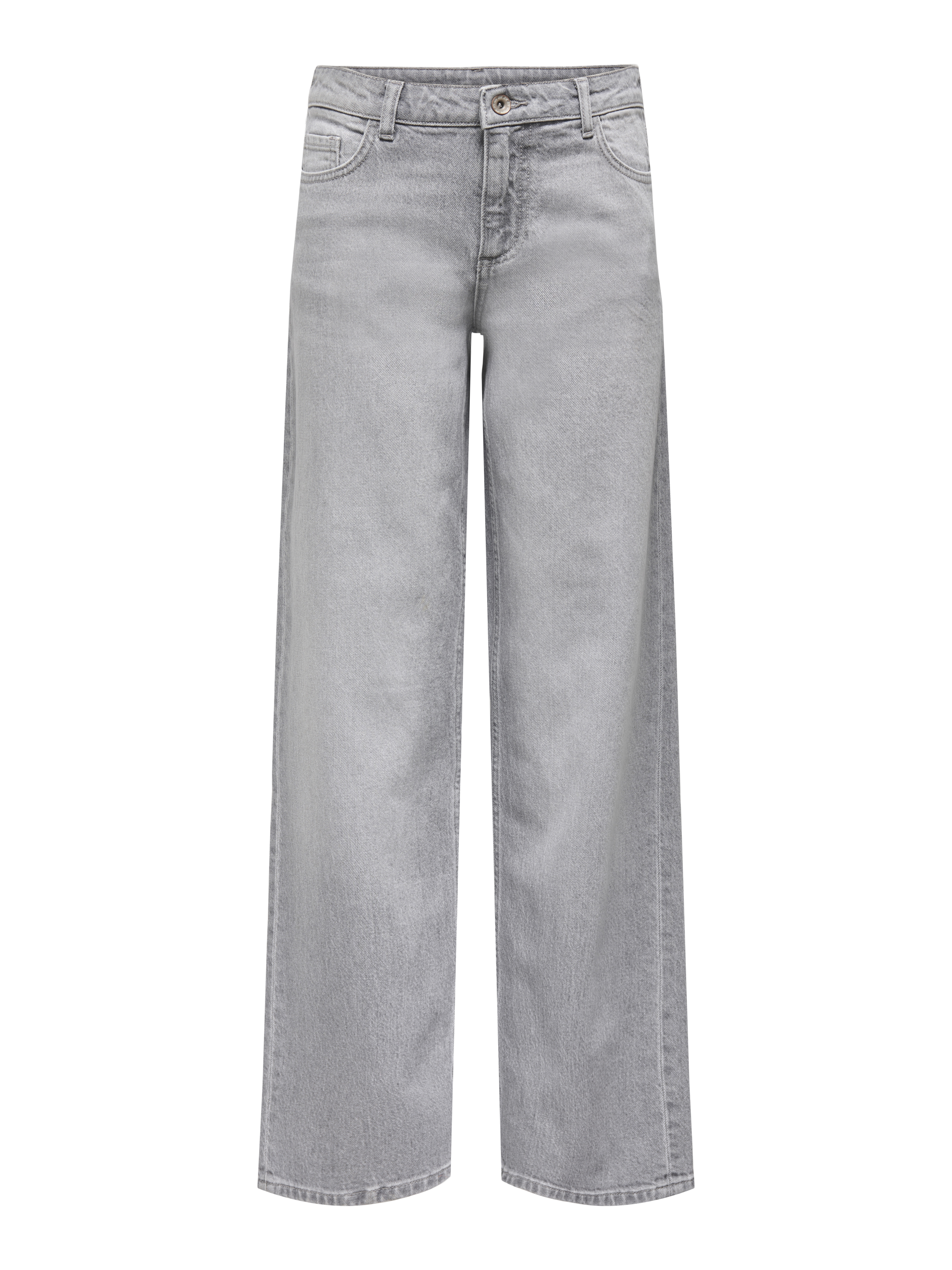 Middelhoge taille wide jeans JDY Katie light grey