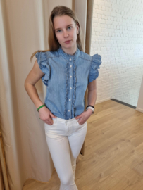 jeanshemdje met frulletjes