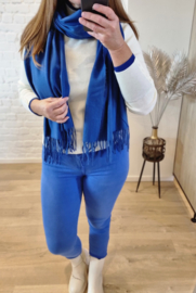 sjaal kobaltblauw