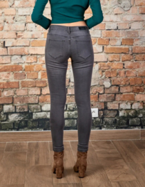 Toxik mediumhoge taille jog jeans grijs L21015-1