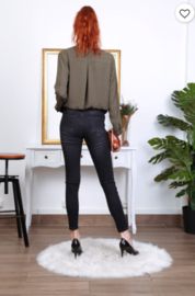 basic push up jeans in grijze wassing