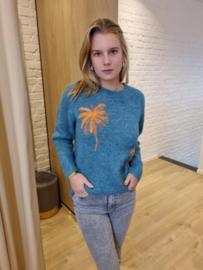 trui met palm groen