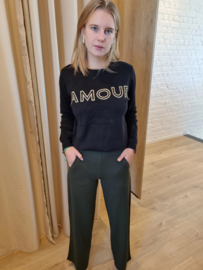 relaxed fit broek stretch JDY donkergroen