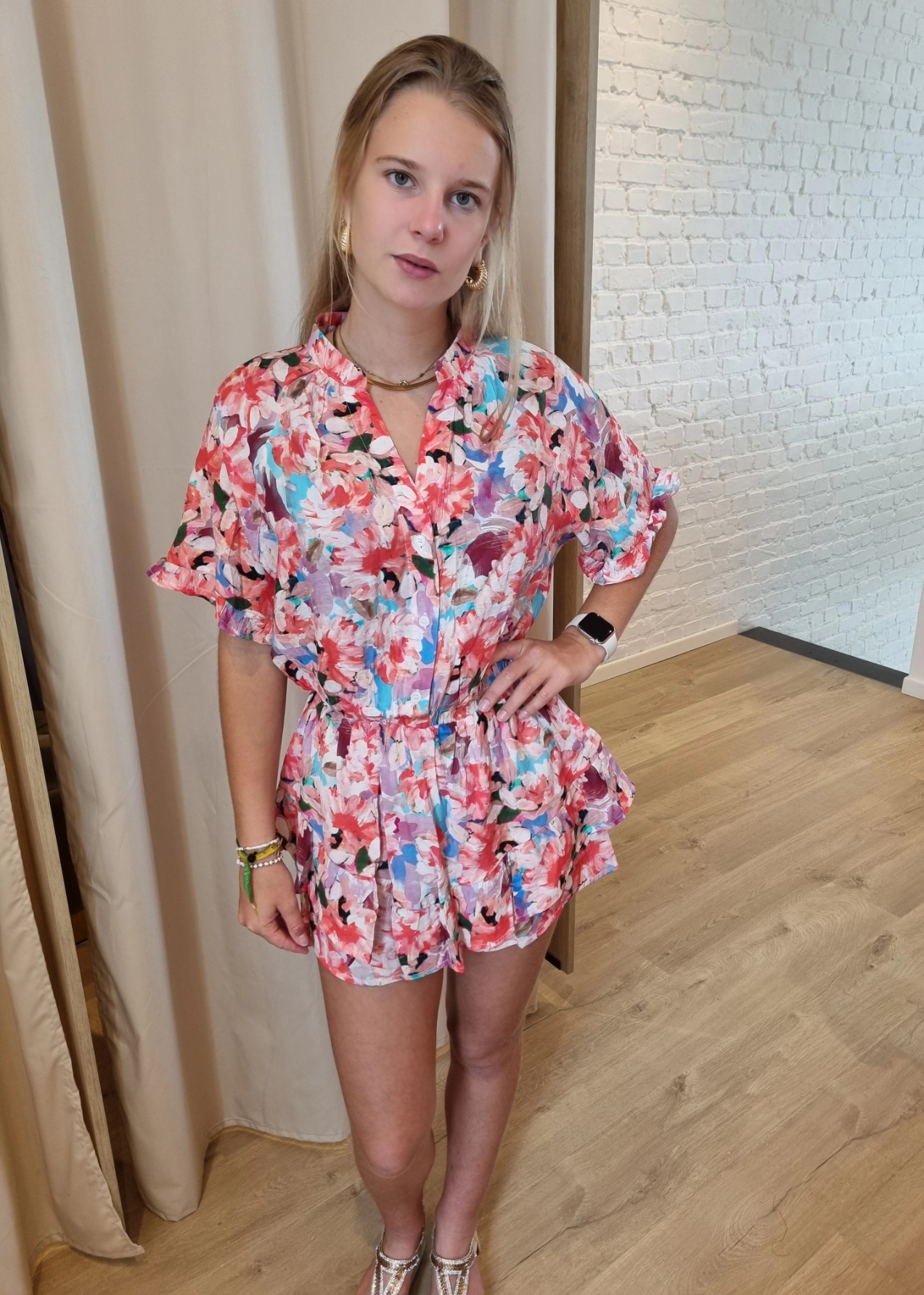 playsuit bloemenprint