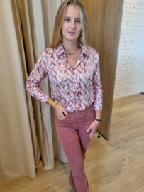 hemdje met fuchsia tint
