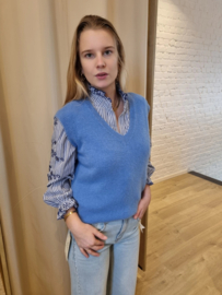 truitje zonder mouwen azuurblauw