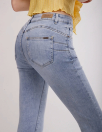 Toxik hoge taille push up bleached jeans H2595-2
