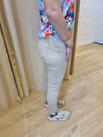 Onado middelhoge taille slim fit beige