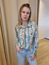 hemd met print groen