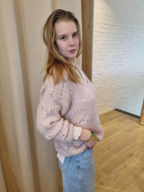 gebreide trui oudroze