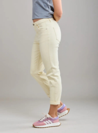 Toxik mom jeans pastelgeel L20029-C18