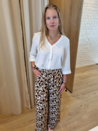 losse broek bruine vlekjesprint