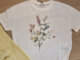 JDYNINNA S/S OVERSIZE PRINT TOP JRS bloemen