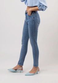Toxik hoge taille jeansblauw H2598-2