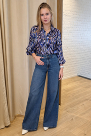 JDYJDYIRIS STRETCH HW WIDE PANT PNT NOOS deep denim