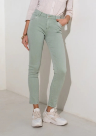 Onado slim jeans met detail kaki H2594
