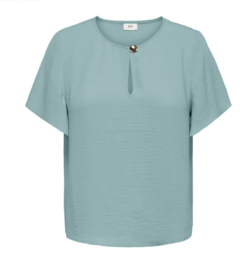 JDYDIVYA LIFE S/S BUTTON TOP WVN DIA munt