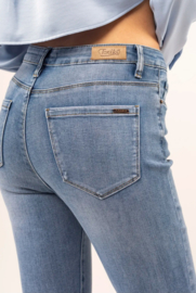 Toxik hoge taille jeansblauw H2598-2