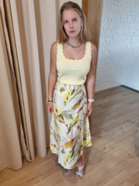 JDYADA HW MIDI SKIRT WVN