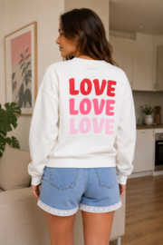 JDYNANNA LIFE L/S TEXT SWEAT JRS DIA love