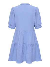 JDYTHEIS LIFE 2/4 LACE DRESS WVN DIA azuurblauw