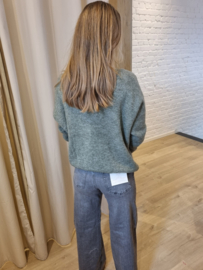 hemd satijn met bloemenprint beige