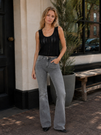 JDYBEAUTY S/L GLITTER STRUC TOP KNT zwart