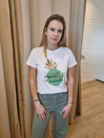 T-shirt ananas groen
