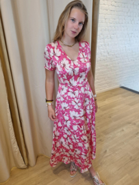 bloemenjurk in fuchsia