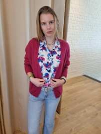 comfy cardigan diep fuchsia