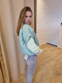 mouwloos donsjasje munt