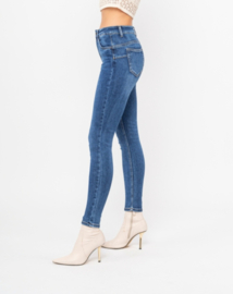 Toxik mediumhoge taille denimblauw L21147