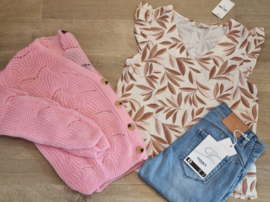 ajour cardigan babyroze