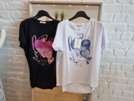 T-shirt hartjes (maat XL)