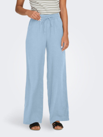 JDYSAY HW LINEN WIDE PANT WVN NOOS lichtblauw